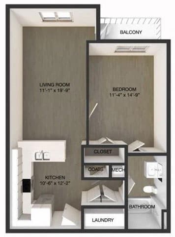floor plan of apartment in wilmington de