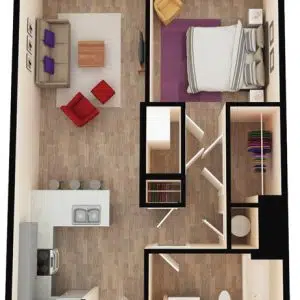 floor plan of apartment in wilmington de