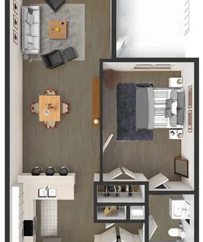 floor plan of apartment in wilmington de