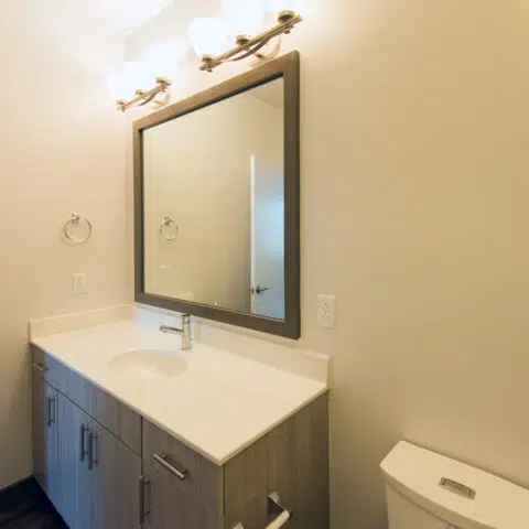 bathroom at apartment in wilmington de