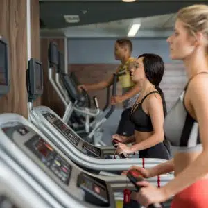 residents working out at gym in apartment in wilmington de