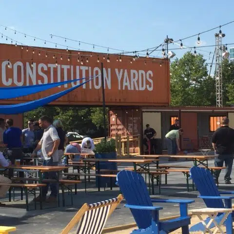 Constitution yards beer garden near apartments in Wilmington Delaware